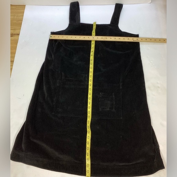 McVerdi black cotton  corduroy pinafore dress lg - Picture 8 of 15